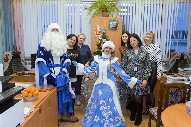 Дед Мороз поздравил работников РУПП Гранит